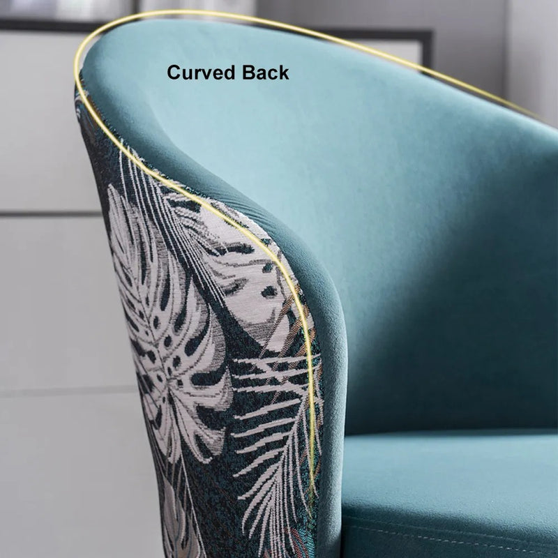 Gioia Tauro Velvet Dining Chair 17.32"D (With 2 Chairs)