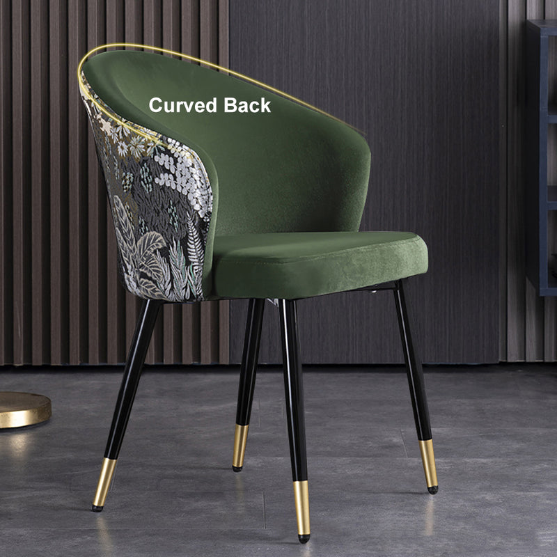 Gioia Tauro Velvet Dining Chair 17.32"D (With 2 Chairs)