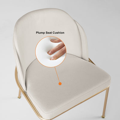 Gioia Tauro Lint Dining Chair 17.32"D (With 2 Chairs)