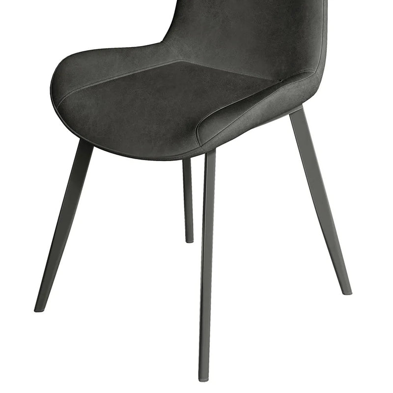 Gioia Tauro Leather Dining Chair 17.32"D (With 2 Chairs)