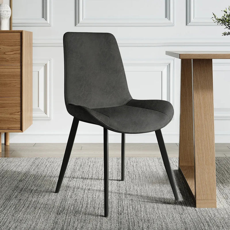 Gioia Tauro Leather Dining Chair 17.32"D (With 2 Chairs)