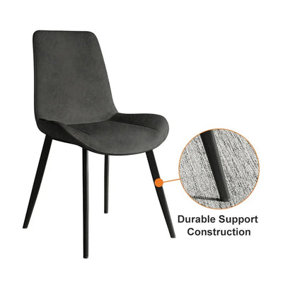 Gioia Tauro Leather Dining Chair 17.32"D (With 2 Chairs)