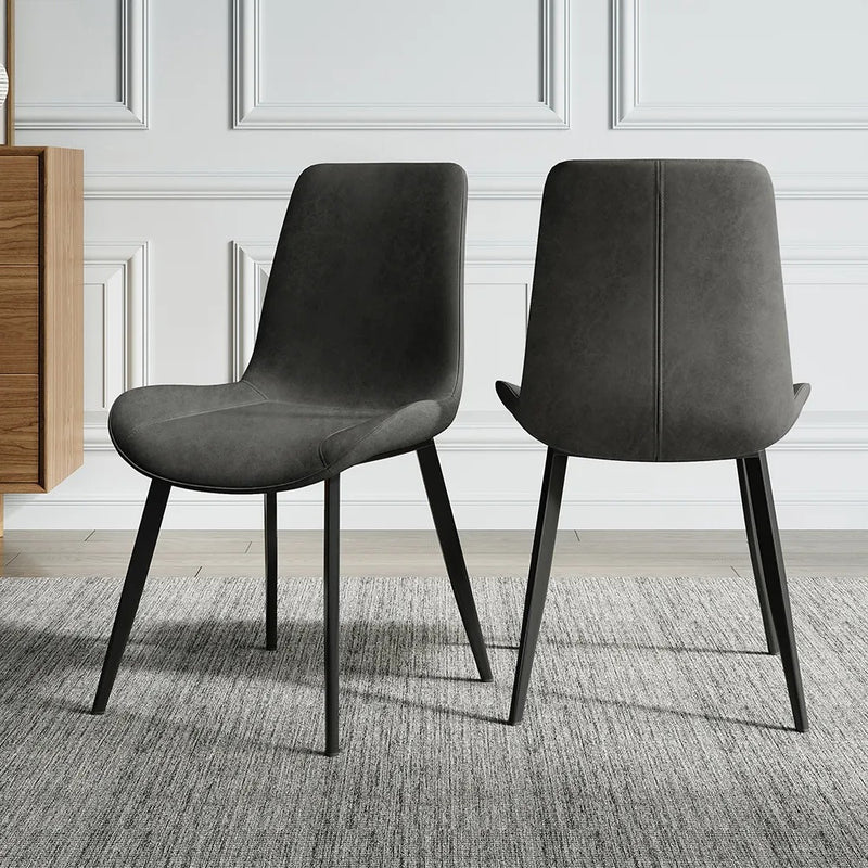 Gioia Tauro Leather Dining Chair 17.32"D (With 2 Chairs)