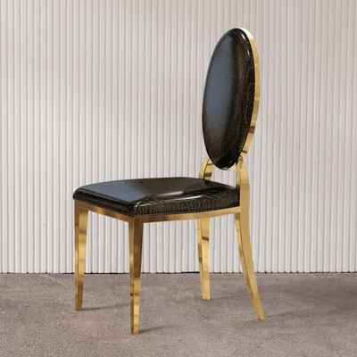 Gioia Tauro Leather Dining Chair 18.90"D (With 2 Chairs)