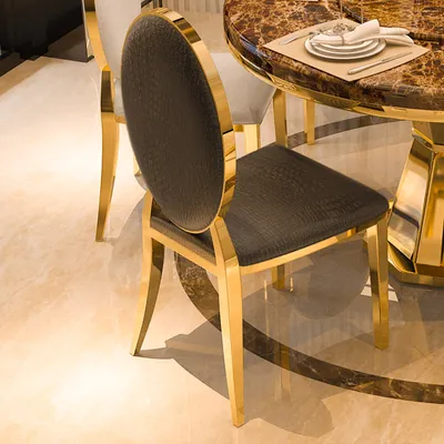 Gioia Tauro Leather Dining Chair 18.90"D (With 2 Chairs)