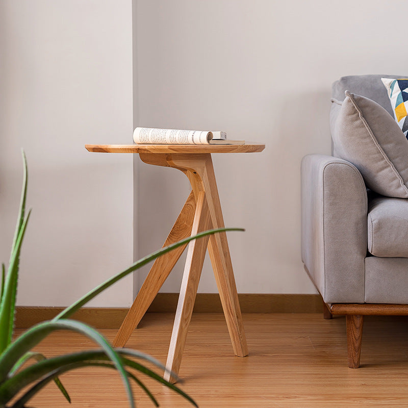 Altamura Wood Side Table 19.69"D