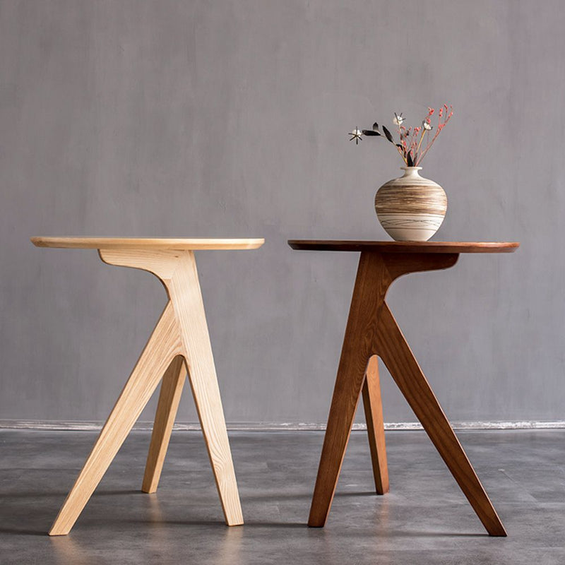 Altamura Wood Side Table 19.69"D