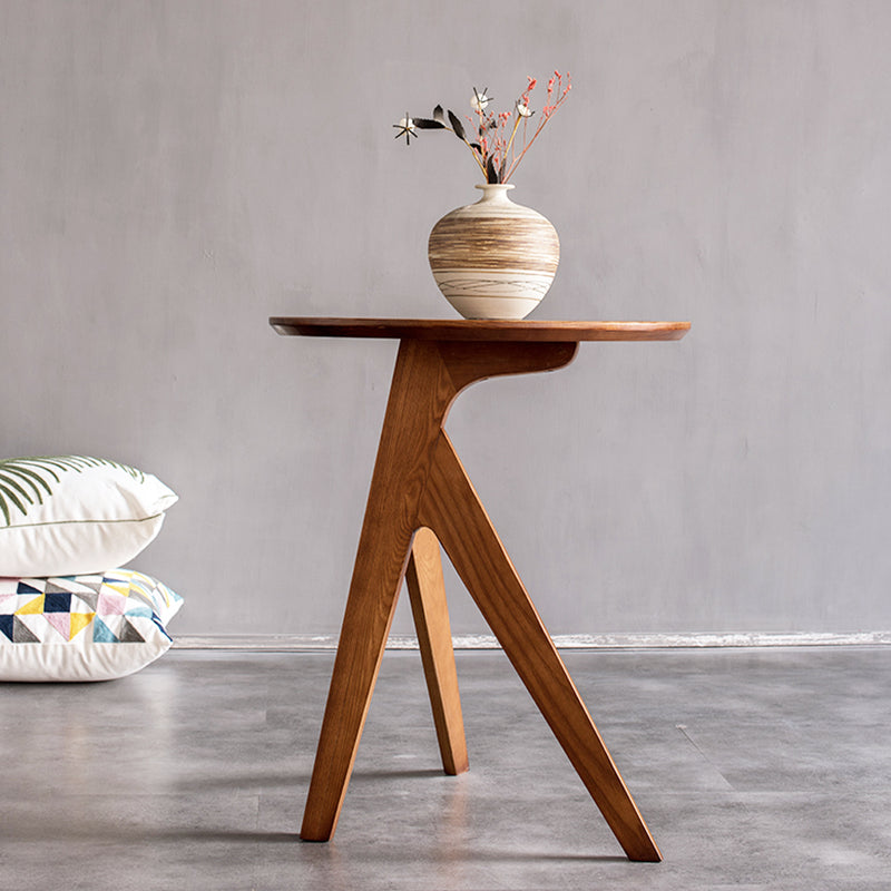 Altamura Wood Side Table 19.69"D
