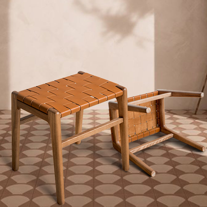 Udine Walnut Ash Ottoman 17.72"D
