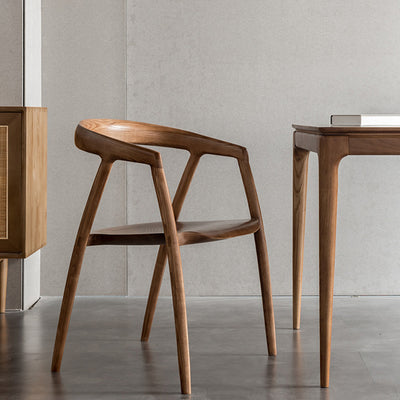 Siderno Walnut Ash Dining Chair 21.26"D