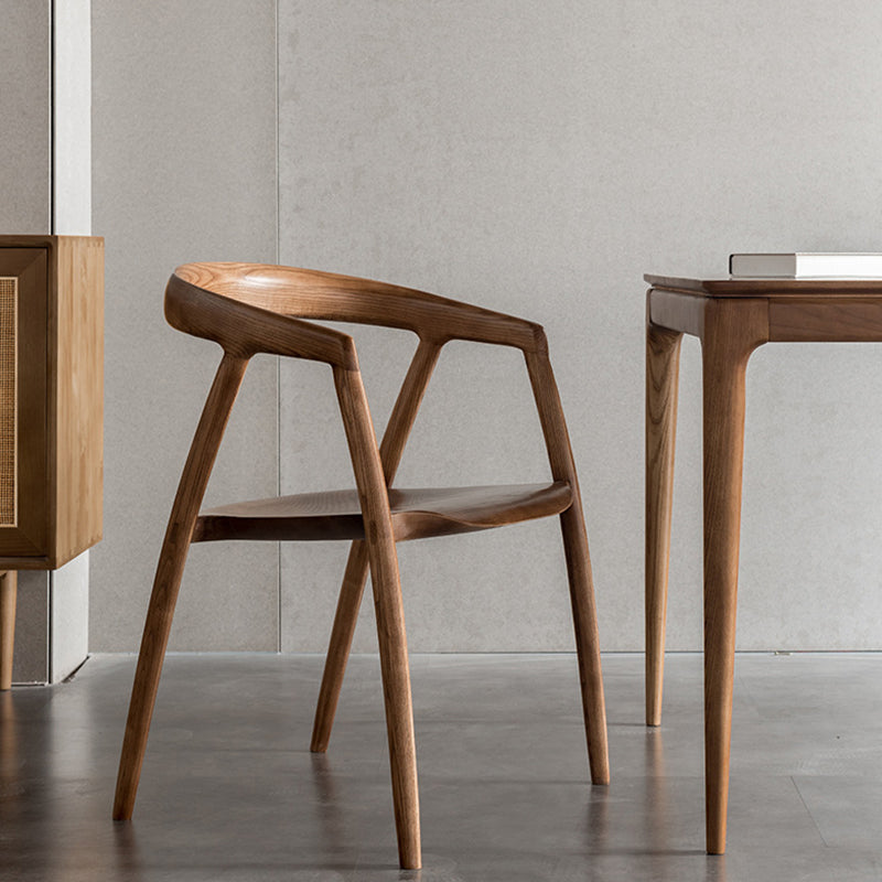 Siderno Walnut Ash Dining Chair 21.26"D