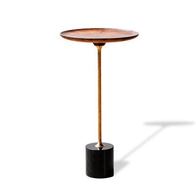 Altamura Walnut  Side Table 11.02"D
