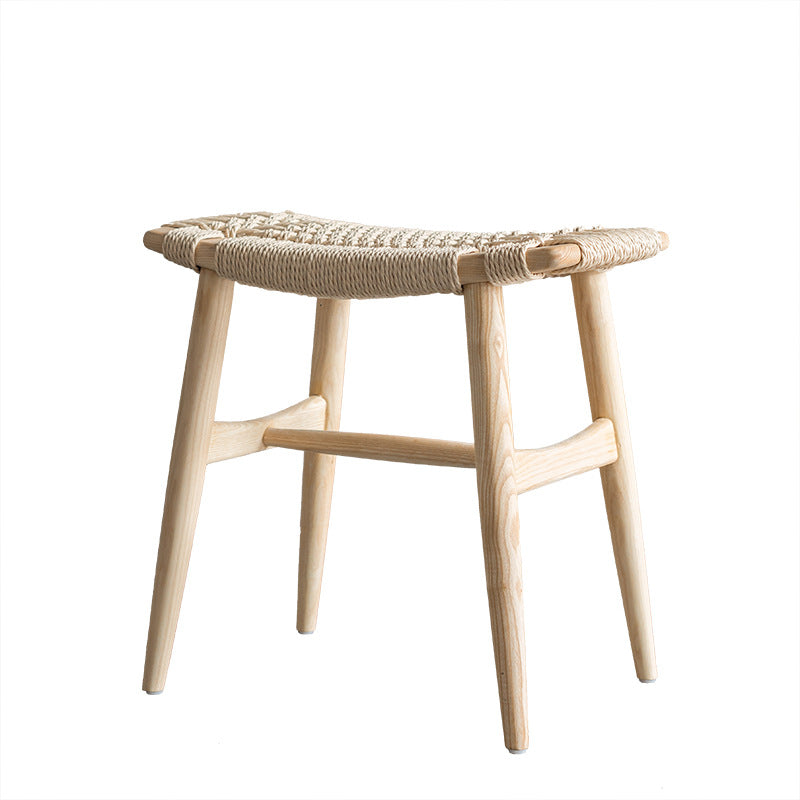 Udine Wood Ash Ottoman 12.20"D