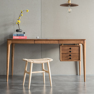 Udine Wood Ash Ottoman 12.20"D