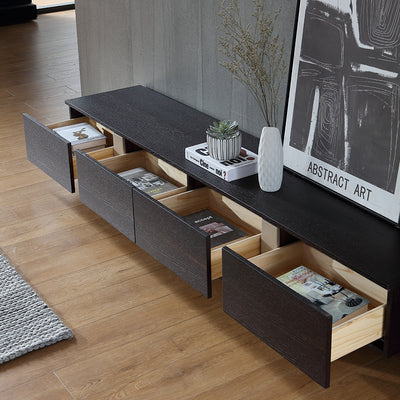 Gaeta Coffee Solid Wood TV Stand 78.74"D