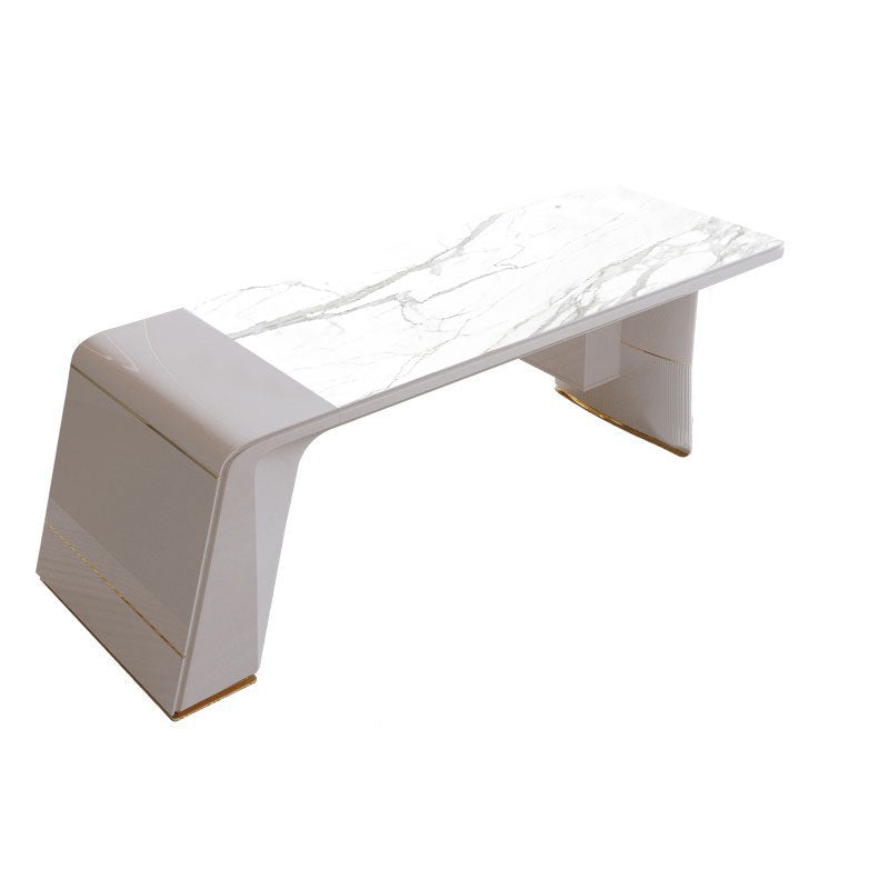 Cinisi White Slate Desk 62.99"D