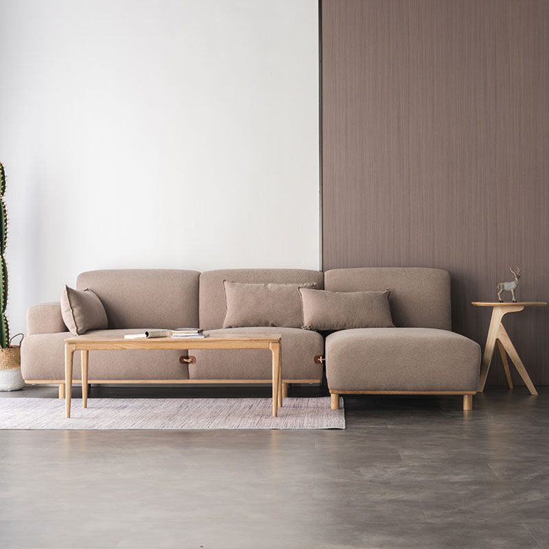 Aosta Light Brown Sofa 85.04"D