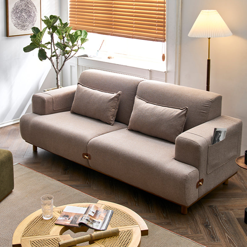 Aosta Light Brown Sofa 85.04"D