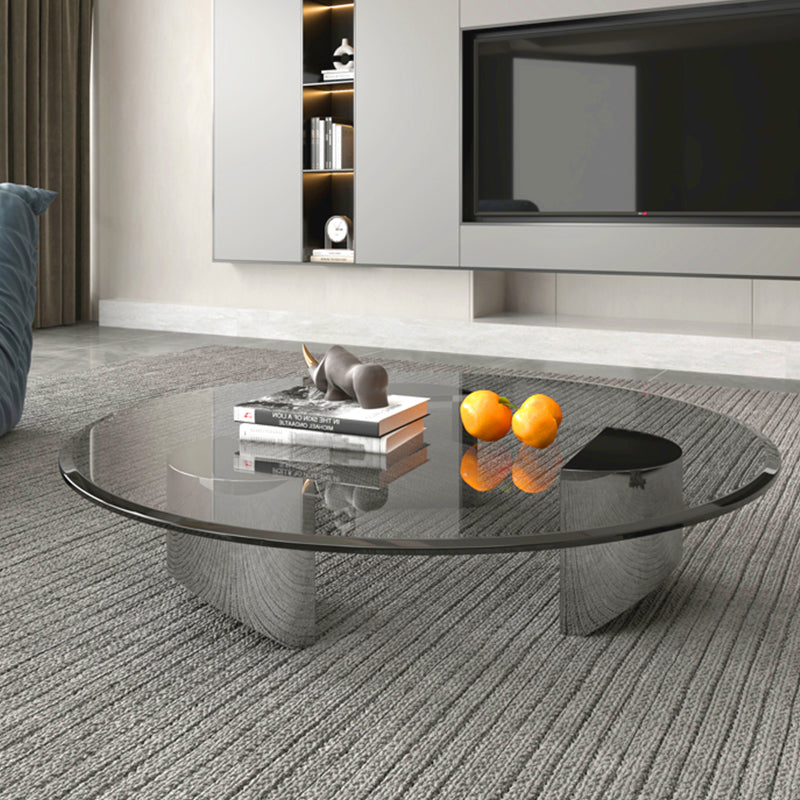 Schio Black Tempered Glass Coffee Table 35.43"D