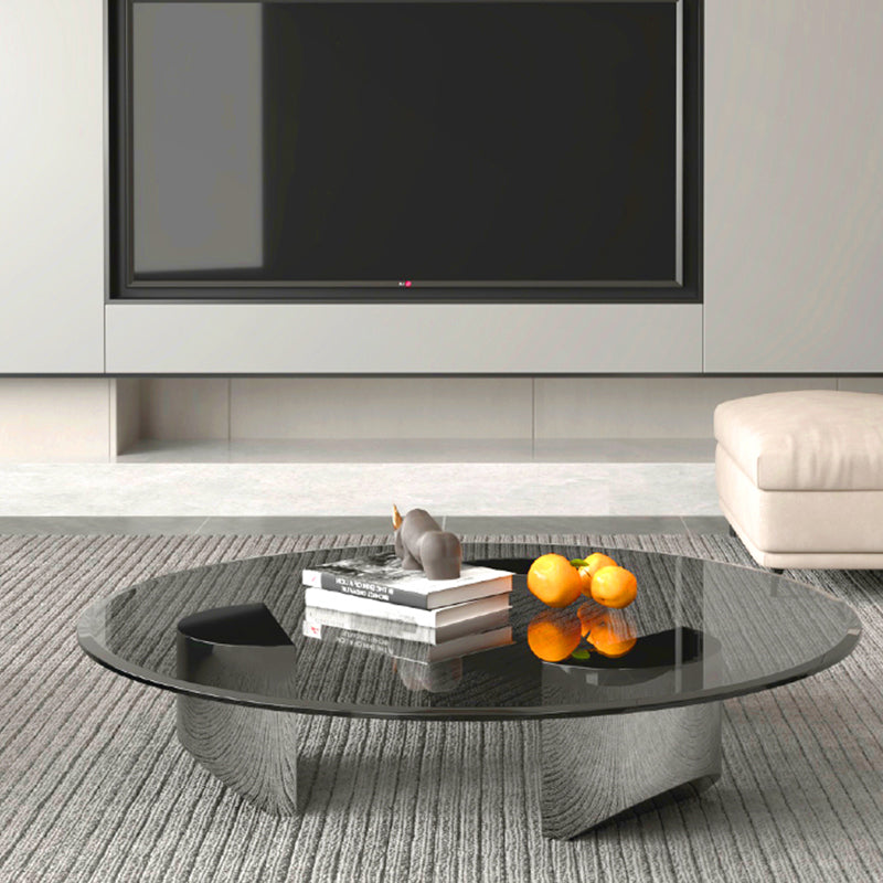 Schio Black Tempered Glass Coffee Table 35.43"D