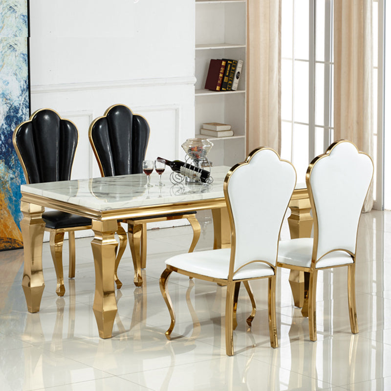 Siderno Black Leather Dining Chair 20.87"D