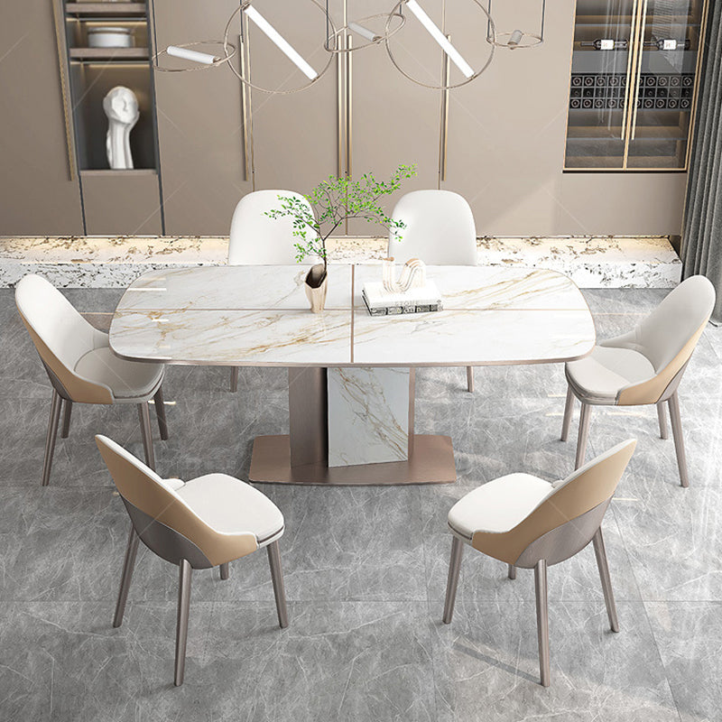 Siderno Beige Leather Dining Chair 19.29"D