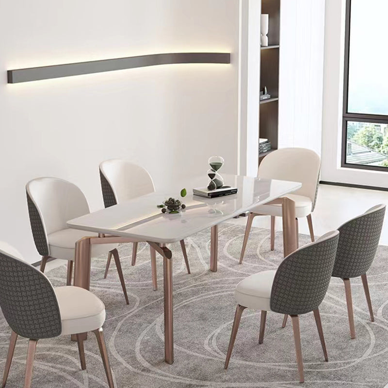 Siderno Beige Leather Dining Chair 18.90"D