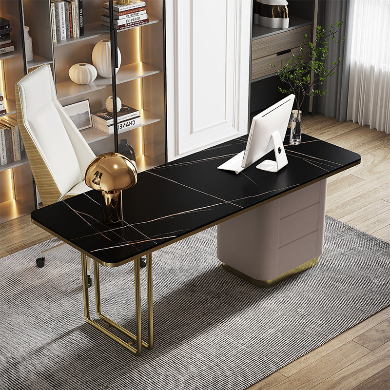 Gela White Slate Desk 62.99"D
