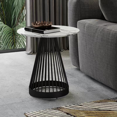 Brescia Marble Side Table 19.68''D