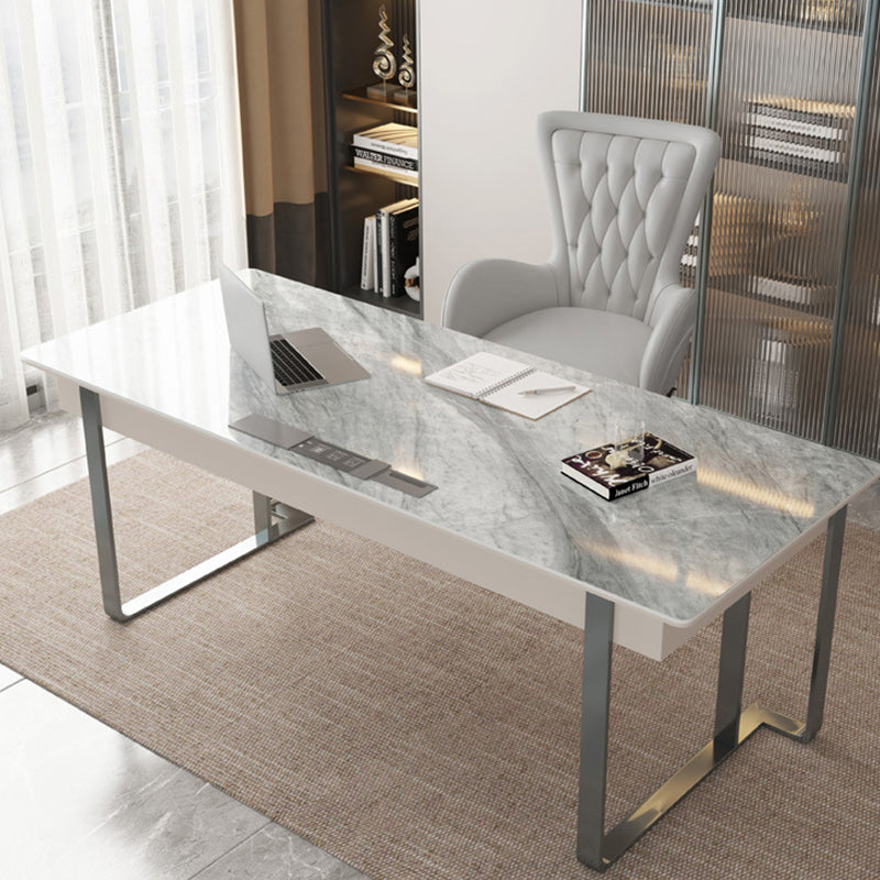 Imola Silver Slate Desk 55.12"D