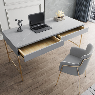 Caltanissett Grey Slate Desk 47.24"D