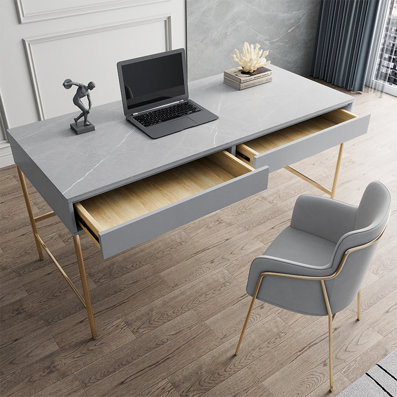 Caltanissett Grey Slate Desk 47.24"D