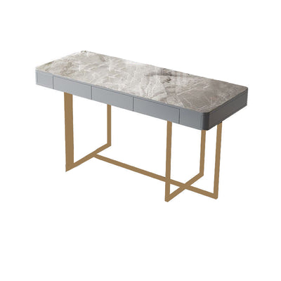 Gela Grey and Black Slate Desk 47.24"D