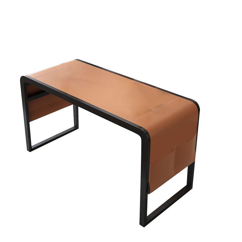 Vicenza Orange  Saddle Leather Desk 55.12"D