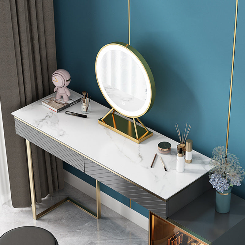 Gallarate Grey Slate Makeup Vanity 31.49"D+11.81"D