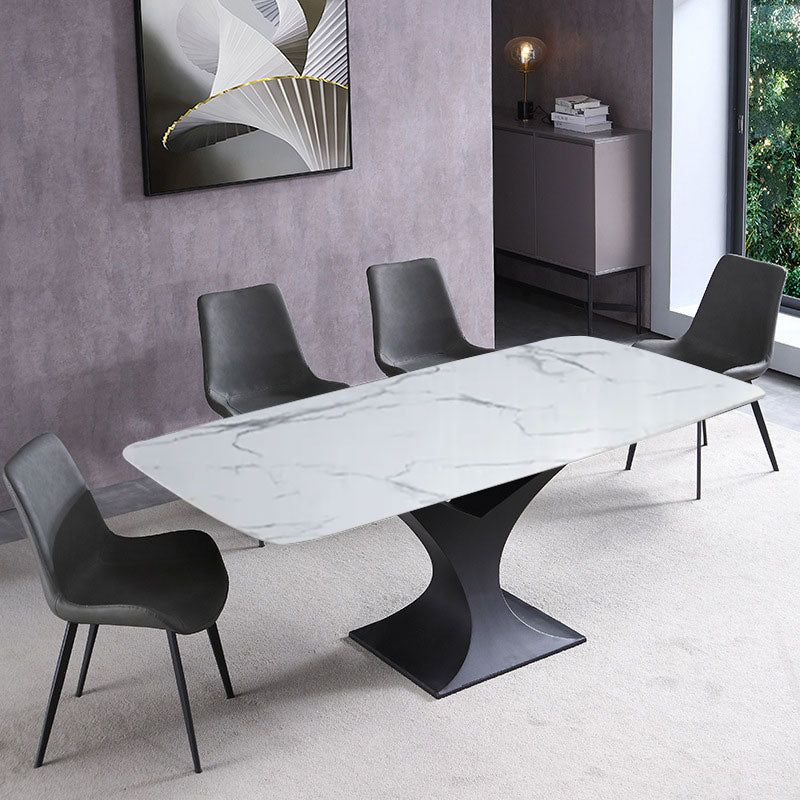Cervia White Slate Dining Table 70.87"D
