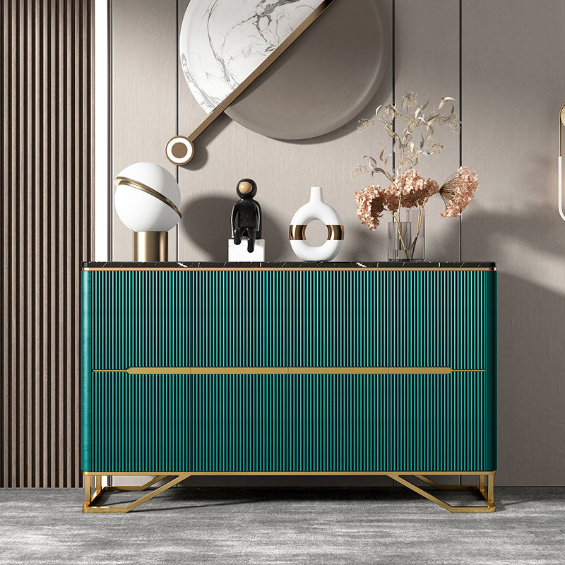 Frosinone Green Solid Wood Sideboard 59.06"D