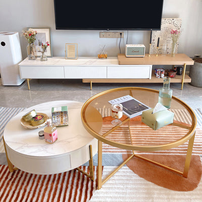 Battipaglia Slate TV Stand 15.74"D