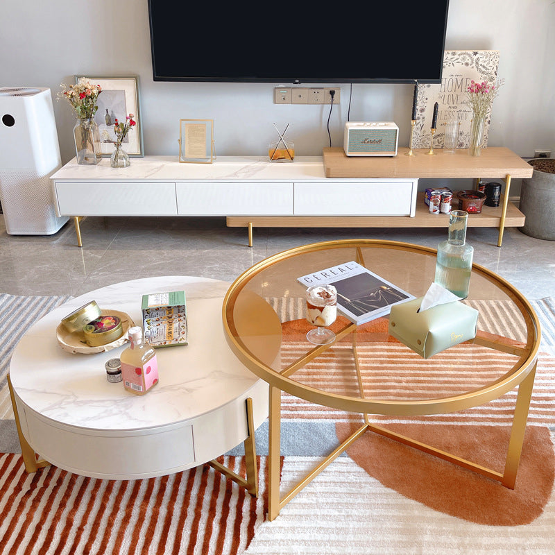 Battipaglia Slate TV Stand 15.74"D