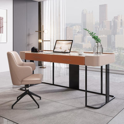 Imola Orange Slate Desk 47.24"D