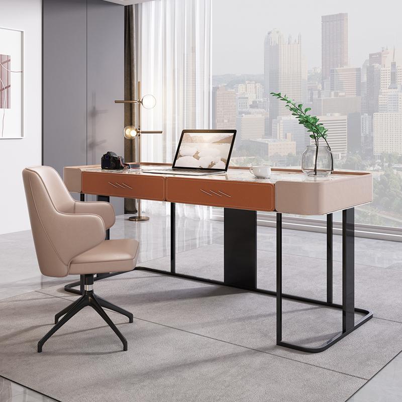 Imola Orange Slate Desk 47.24"D