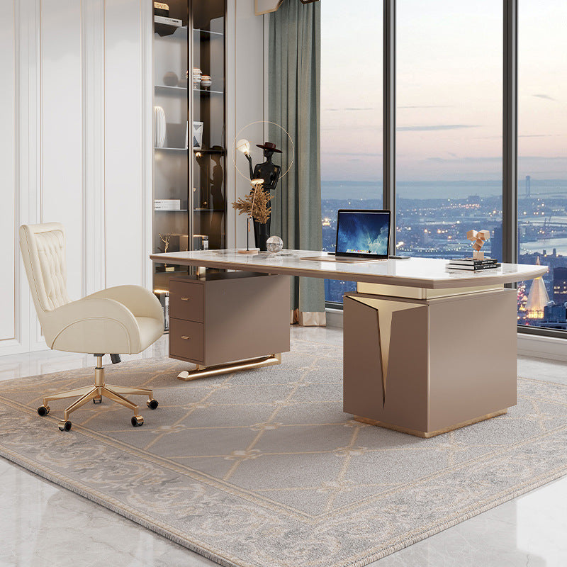 Imola Khaki Slate Desk 55.12"D
