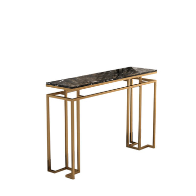 Sant'Antimo Black Marble Console Table 47.24"D