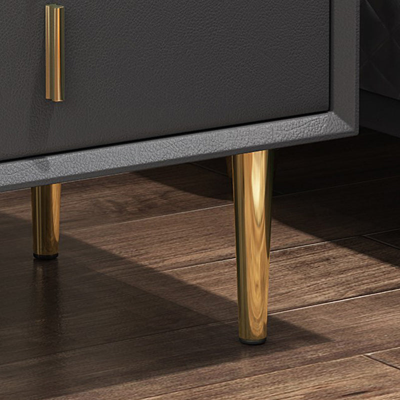 Varese Grey Solid Wood Nightstand 19.68&
