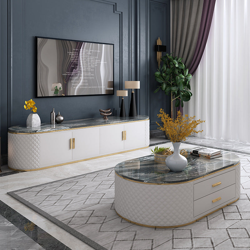 Arzignano Marble  TV Stand 86.61"D
