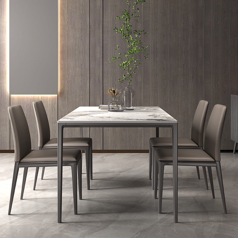 Dueville White Slate Dining Table 55.12"D