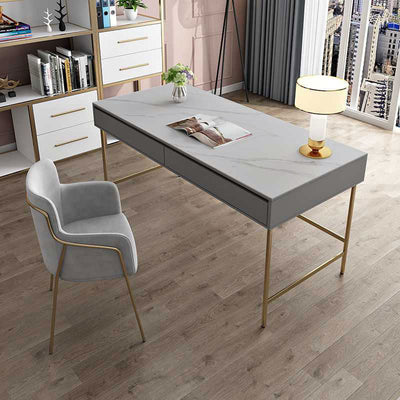Caltanissett Grey Slate Desk 47.24"D