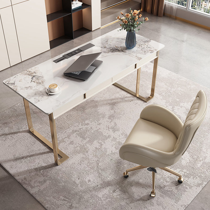 Imola Silver Slate Desk 55.12"D