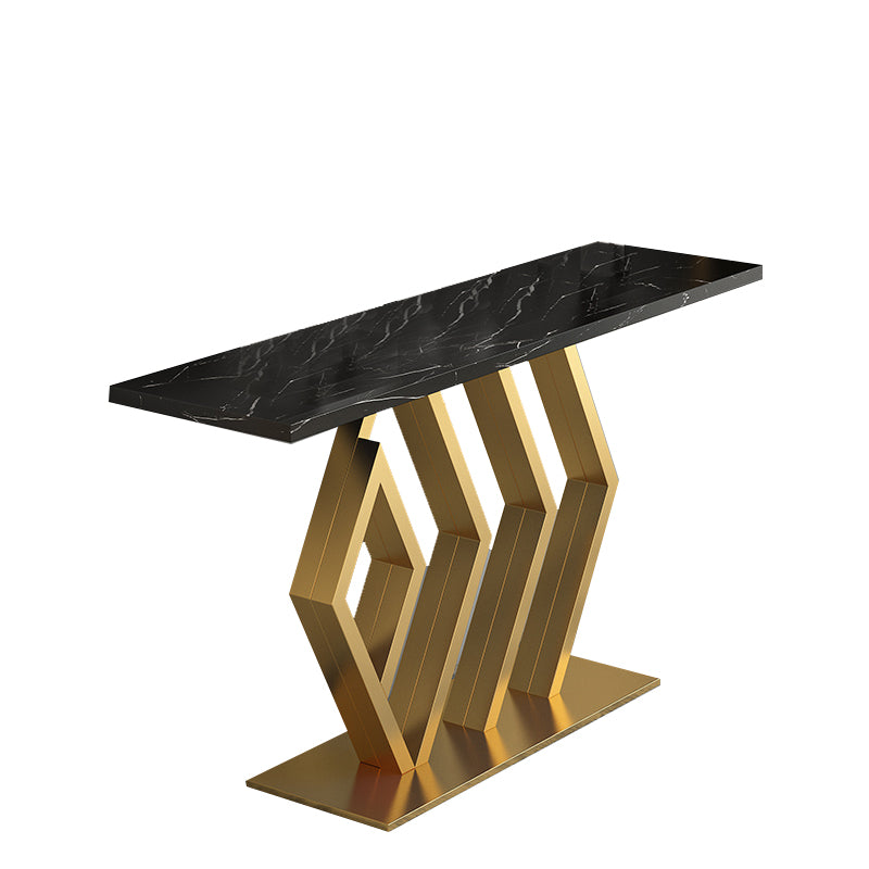  Sarcedo White Marble Console Table 47.24"D