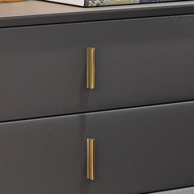 Varese Grey Solid Wood Nightstand 19.68''D